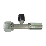 Beadlock O-Ring Fitting with 134a Service Port NO 10 Reduced Barrier Hose Fitting - Straight with Port