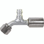 Beadlock O-Ring Fittings with 134a Service Ports NO 10 Hose Fitting - 45 degree With Port