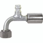 Beadlock O-Ring Fittings with 134a Service Ports NO 10 Hose Fitting - 90 degree With Port