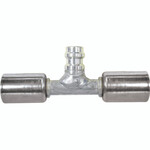 Beadlock O-Ring Fittings with 134a Service Ports NO 10 Hose Fitting - In-Line With Service Port