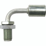 Bulkhead Beadlock Male Fitting - 90 degree NO 8 Hose Fitting