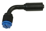 Beadlock O-Ring Black Fitting - 90 Degree NO 6 Reduced Barrier Hose Fitting