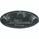 Gen II Streamline ProLine Oval Control Panel with Black Anodized Finish