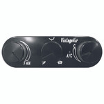 Upgrade 3-Knob Gen IV & 5 ProLine Oval Horizontal Control Panel with Black Anodized Face and Knobs