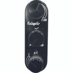 Upgrade 3-Knob Gen IV & 5 ProLine Oval Vertical Control Panel with Black Anodized Face and Knobs