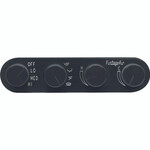 Gen II Streamline 4-Knob Control Panel with Black Anodized Finish