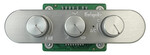 Gen IV & 5 Upgrade 3-Knob Streamline Oval Horizontal Wide Control Panel with Clear Anodized Face and Knobs