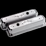 Billet Centerbolt Valve Cover Chevrolet SB (Tall) Flag Polished