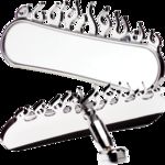Billet Rearview Mirror Flamed Polished ( Discontinued )