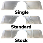 1955-59 3100 Hart-Fab Firewall Shaver Panels - Standard Bead Roll