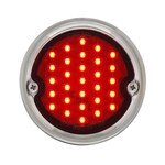 1954-59 Chevrolet Truck Red LED Tail Light Assembly w/ Stainless Housing - Stepside