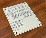 1970-72 Chevrolet Truck/Blazer Vin Data Tag