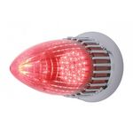 1959 Cadillac Flush Mount Tail Light Assembly - Red Lens w/ 1157 LED Bulb