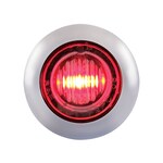3 LED Mini Marker Light w/ Stainless Steel Bezel, White