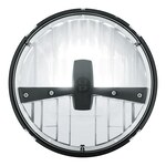 7" Classic LED Headlight (5 High Powered LED's) H4 Style Plug - Black