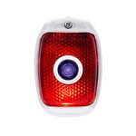 1940-53 Chevrolet Truck Tail Light Assembly w/ Red Lens Blue Dot, Black L/H